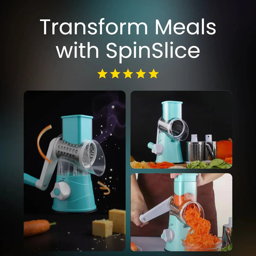 The Prep Shelf’s SpinSlice Slicer & Grater The Prep Shelf