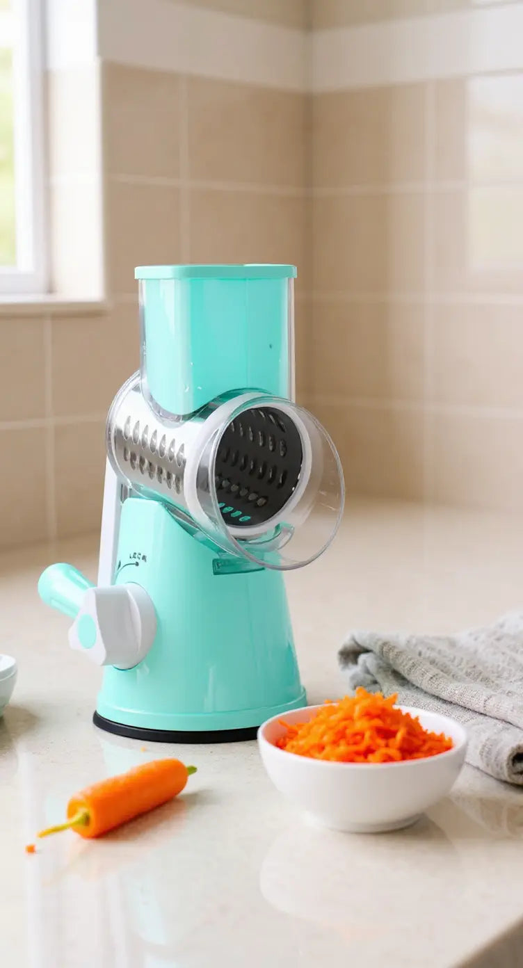 The Prep Shelf’s SpinSlice Slicer & Grater The Prep Shelf