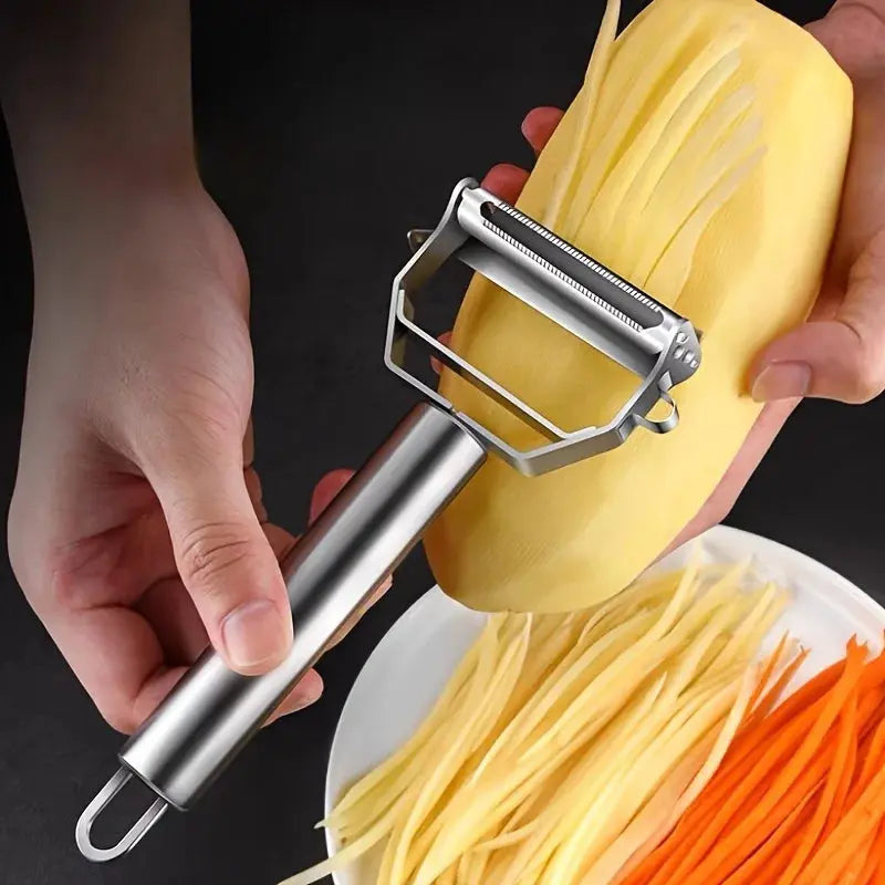 The Prep Shelf’s TriplePrep Julienne Peeler The Prep Shelf