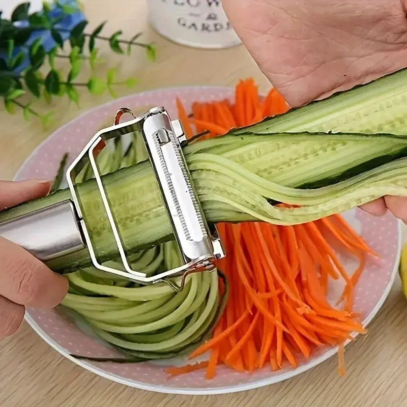 The Prep Shelf’s TriplePrep Julienne Peeler The Prep Shelf