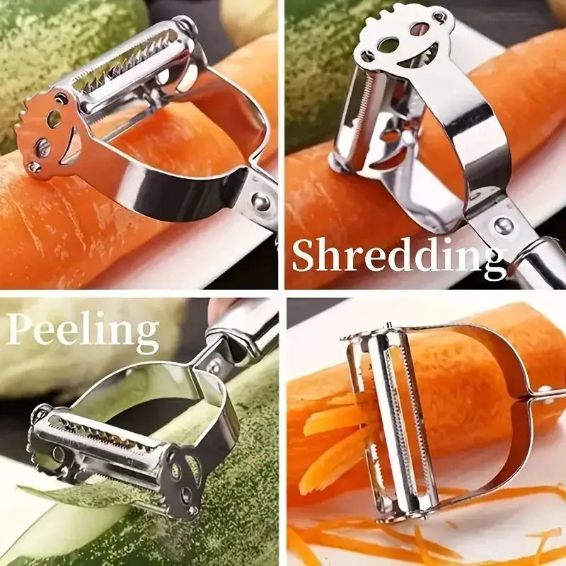 The Prep Shelf’s TriplePrep Julienne Peeler The Prep Shelf
