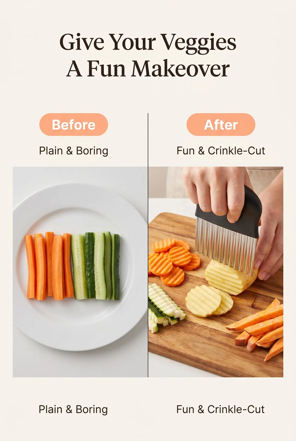 The Prep Shelf’s RippleCut Veg Slicer The Prep Shelf
