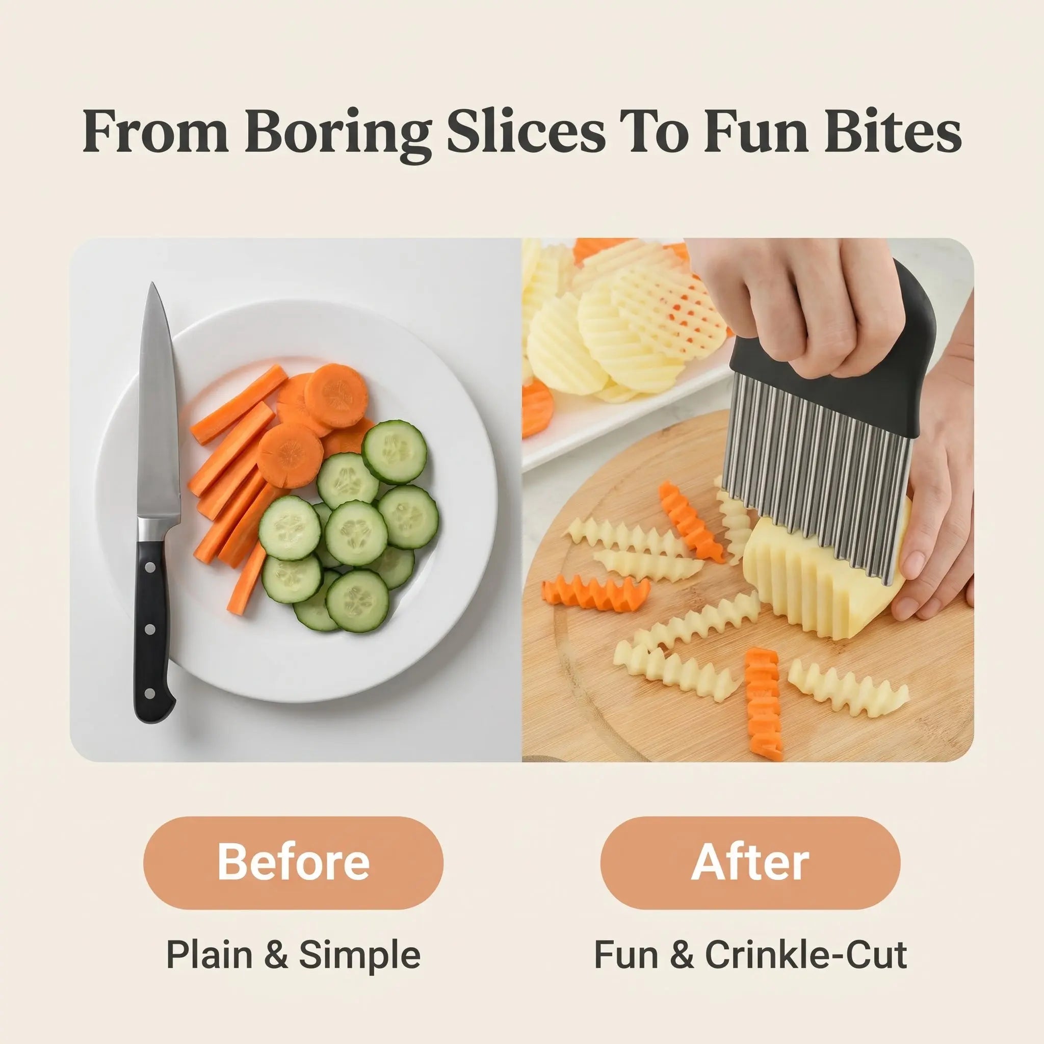 The Prep Shelf’s RippleCut Veg Slicer The Prep Shelf