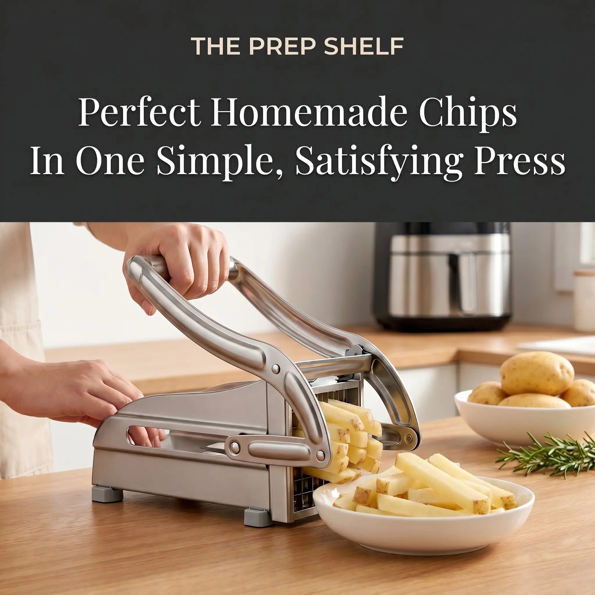 The Prep Shelf’s EasyChip Potato Chipper The Prep Shelf