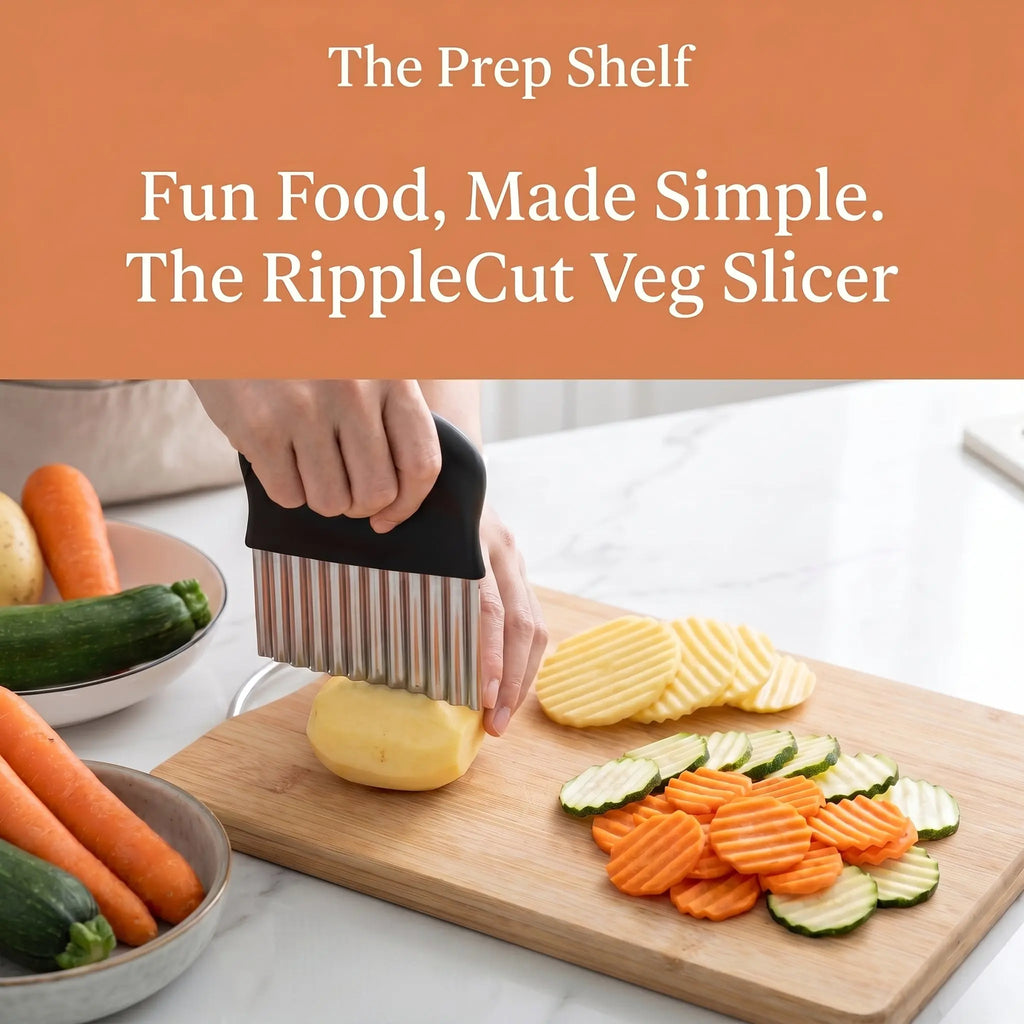 The Prep Shelf’s RippleCut Veg Slicer The Prep Shelf