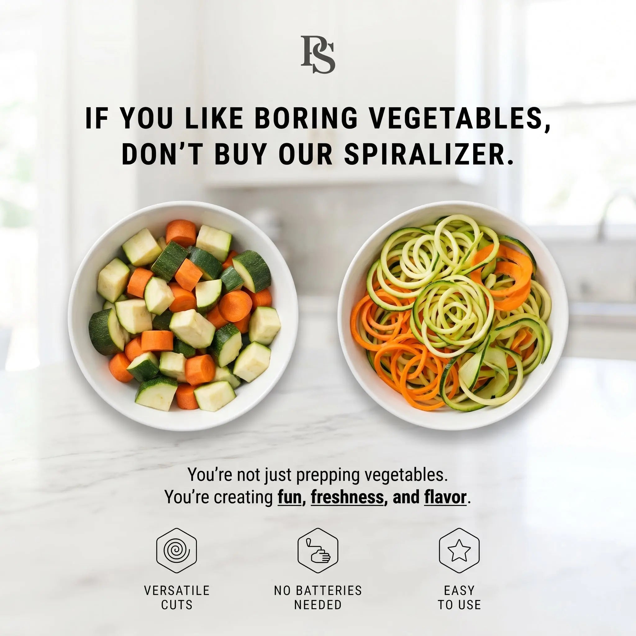 The Prep Shelf’s SpiralPrep Veggie Spiralizer The Prep Shelf