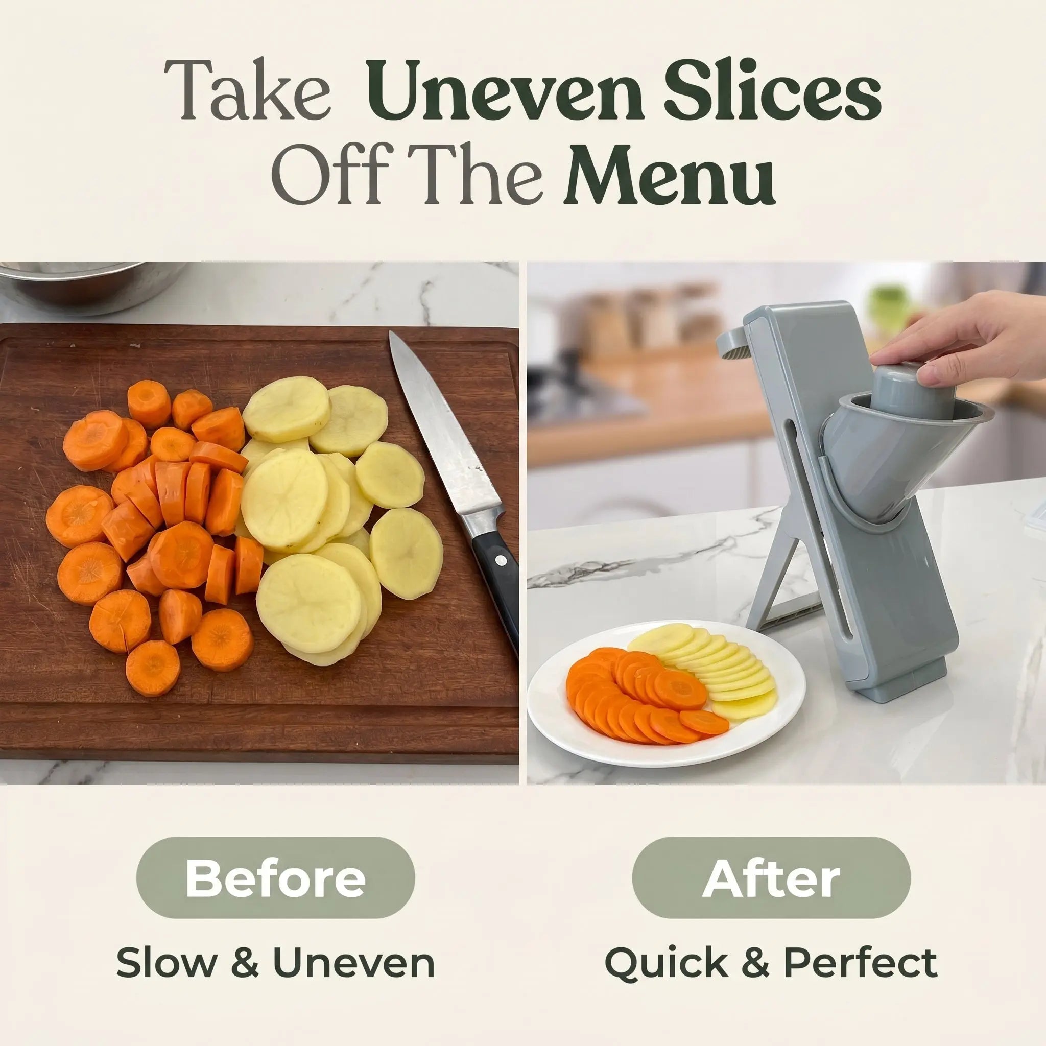 The Prep Shelf’s PushSlice Vegetable Cutter The Prep Shelf