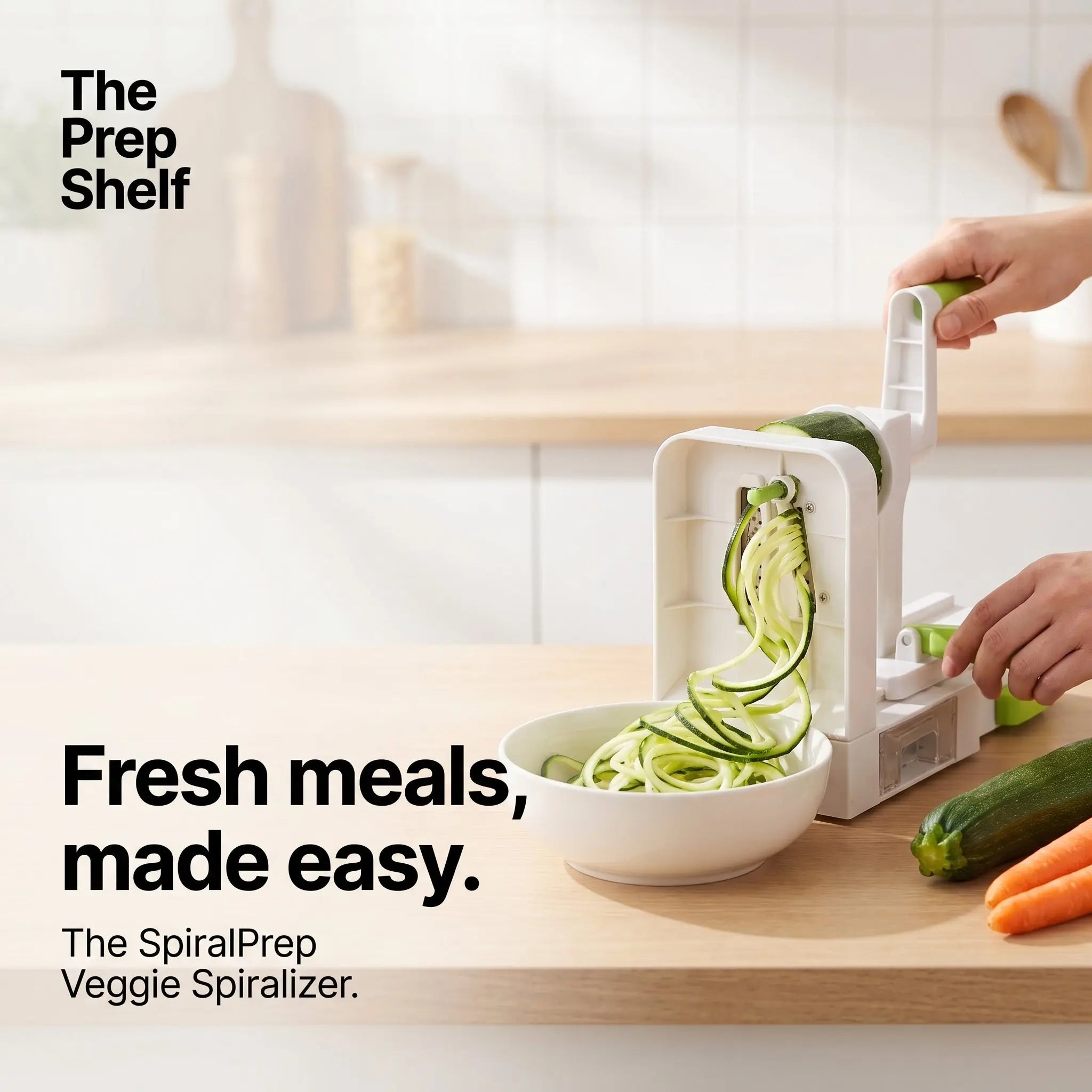 The Prep Shelf’s SpiralPrep Veggie Spiralizer The Prep Shelf