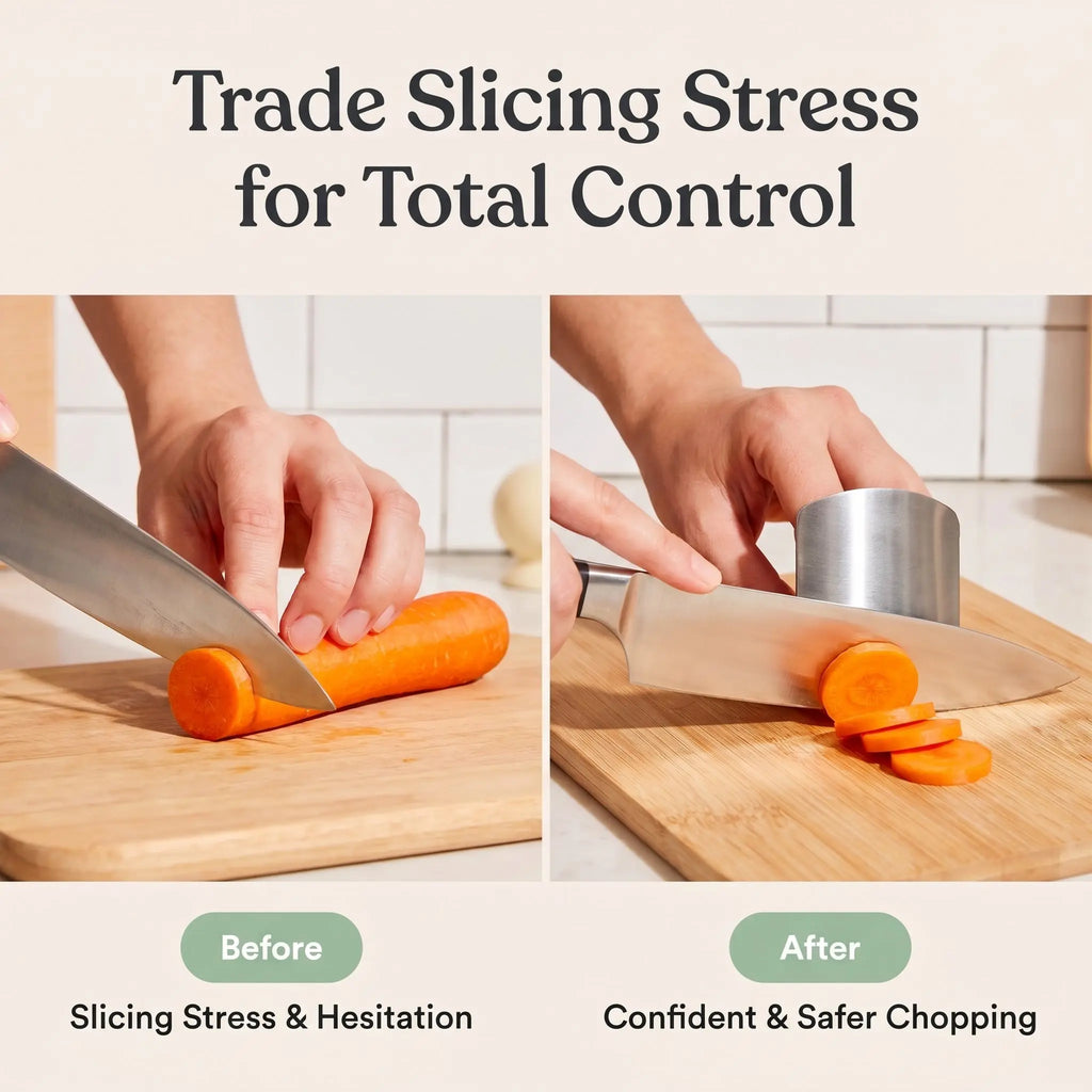 The Prep Shelf’s SafeSlice Finger Guard The Prep Shelf