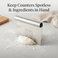 The Prep Shelf’s DoughLift Bench Scraper The Prep Shelf